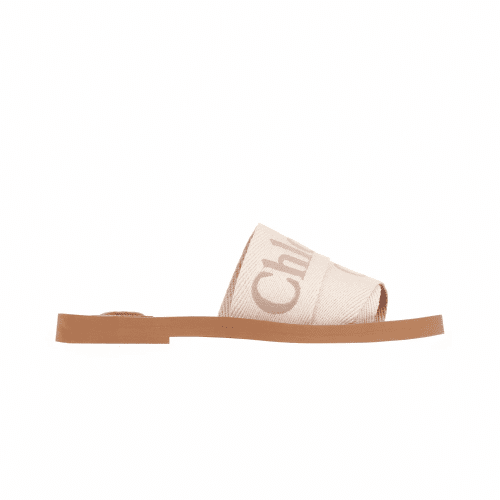 Woody Flat Mule - Blushy Beige